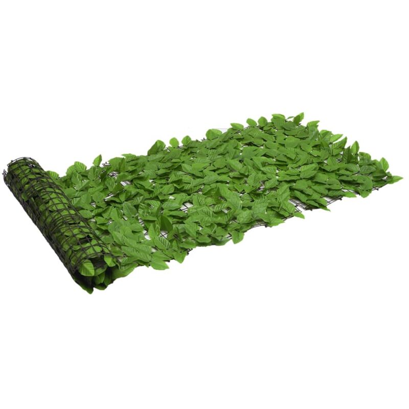 foto del prodotto paravento da balcone con foglie verdi 200x75 cm vidaxl