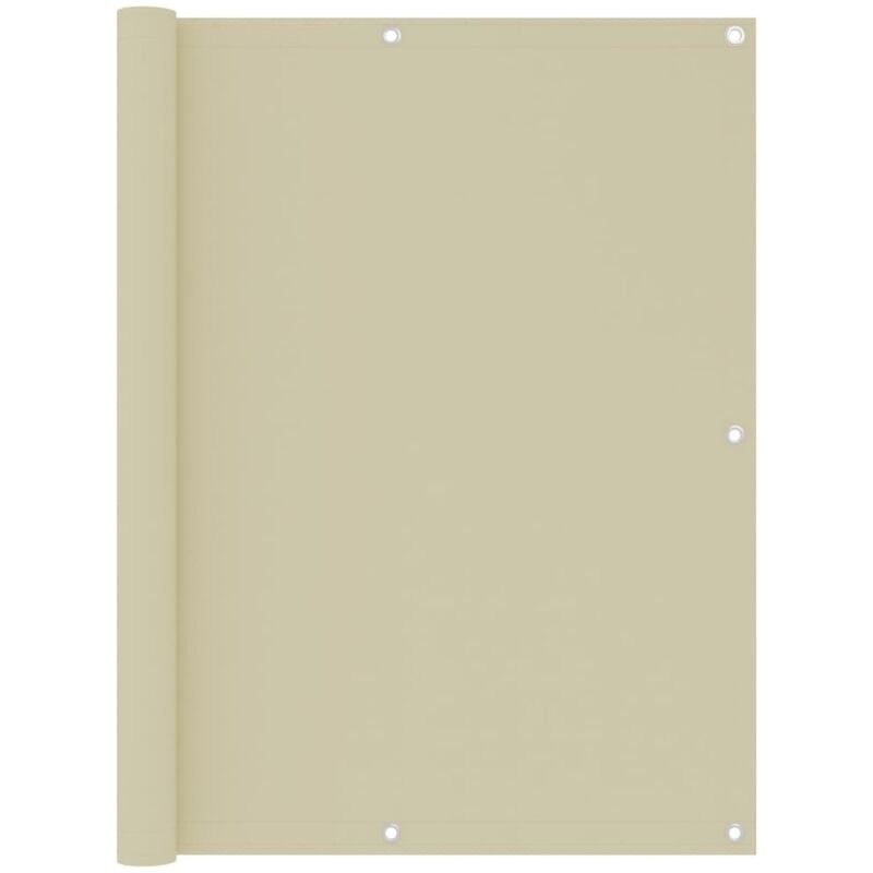 foto del prodotto paravento da balcone crema 120x500 cm tessuto oxford vidaxl