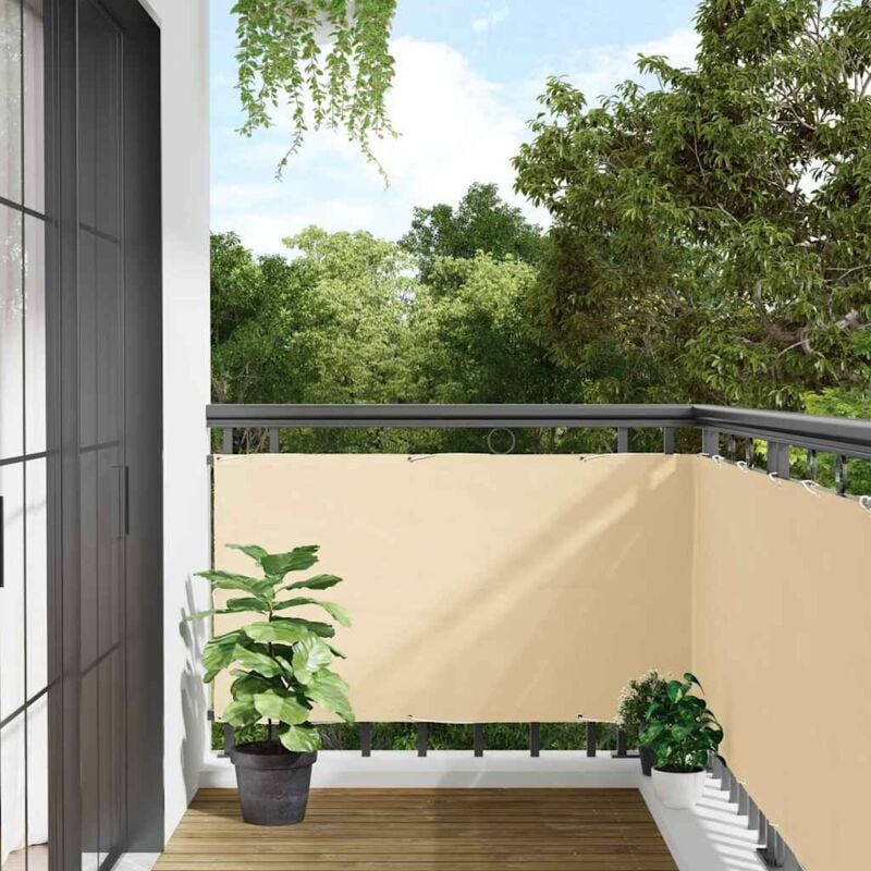foto del prodotto paravento da balcone crema 300x120 cm in pvc vidaxl
