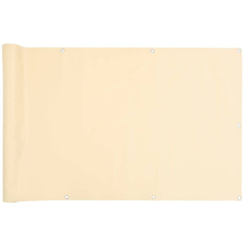 foto del prodotto paravento da balcone crema 600x75 cm in pvc vidaxl