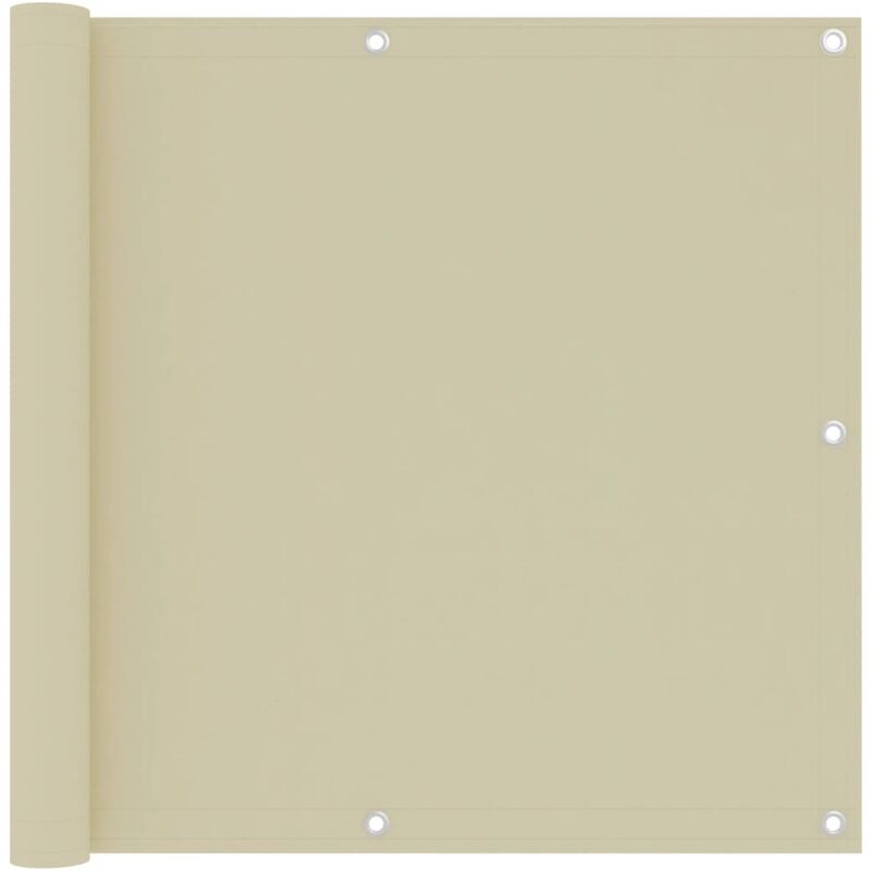 foto del prodotto paravento da balcone crema 90x300 cm tessuto oxford vidaxl