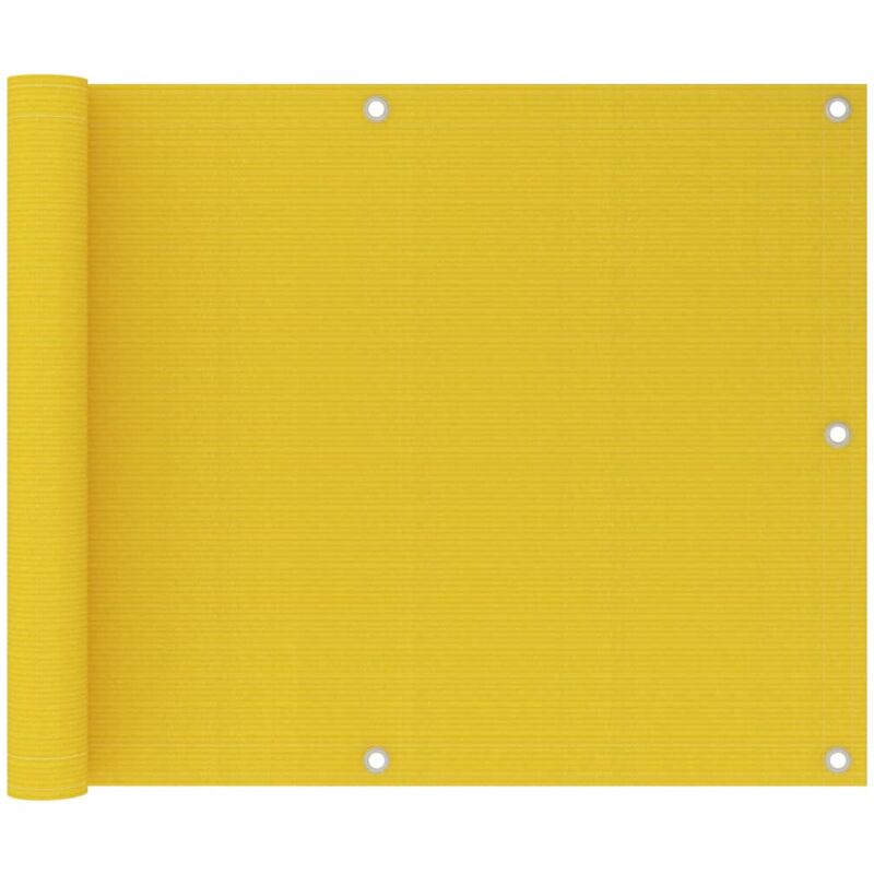 foto del prodotto paravento da balcone giallo 75x600 cm in hdpe vidaxl