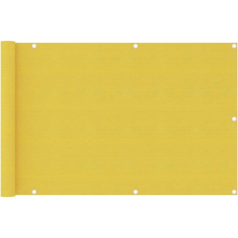 foto del prodotto paravento da balcone giallo 90x400 cm in hdpe vidaxl