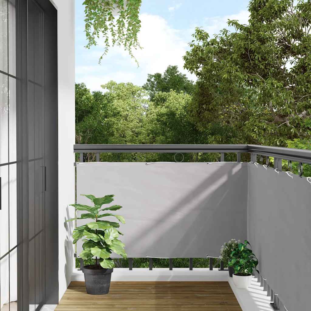 foto del prodotto paravento da balcone grigio 1000x75 cm in pvc