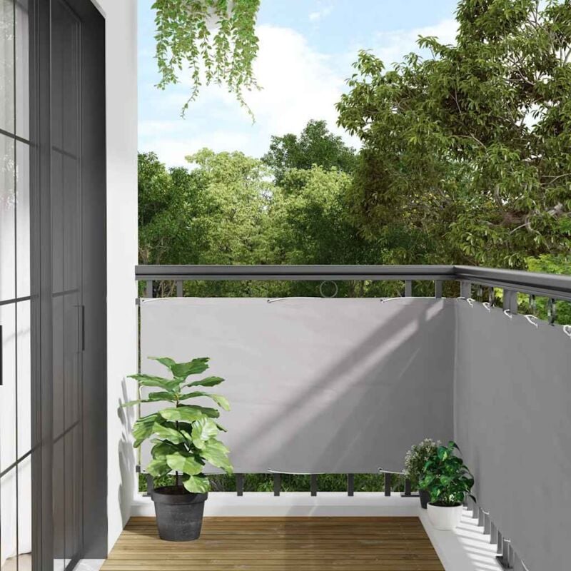 foto del prodotto paravento da balcone grigio 400x120 cm in pvc vidaxl
