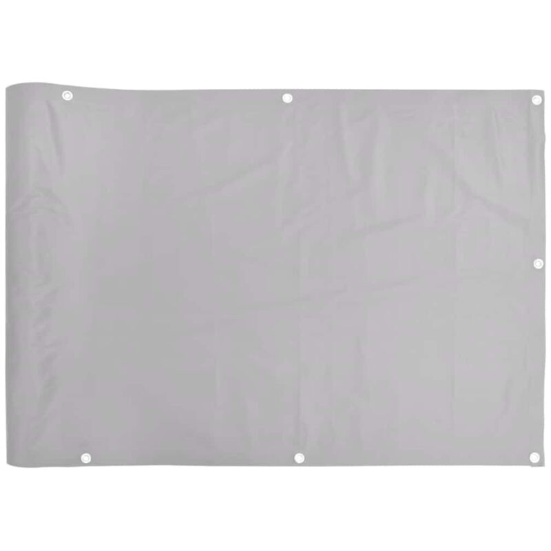foto del prodotto paravento da balcone grigio 400x75 cm in pvc - vidaxl
