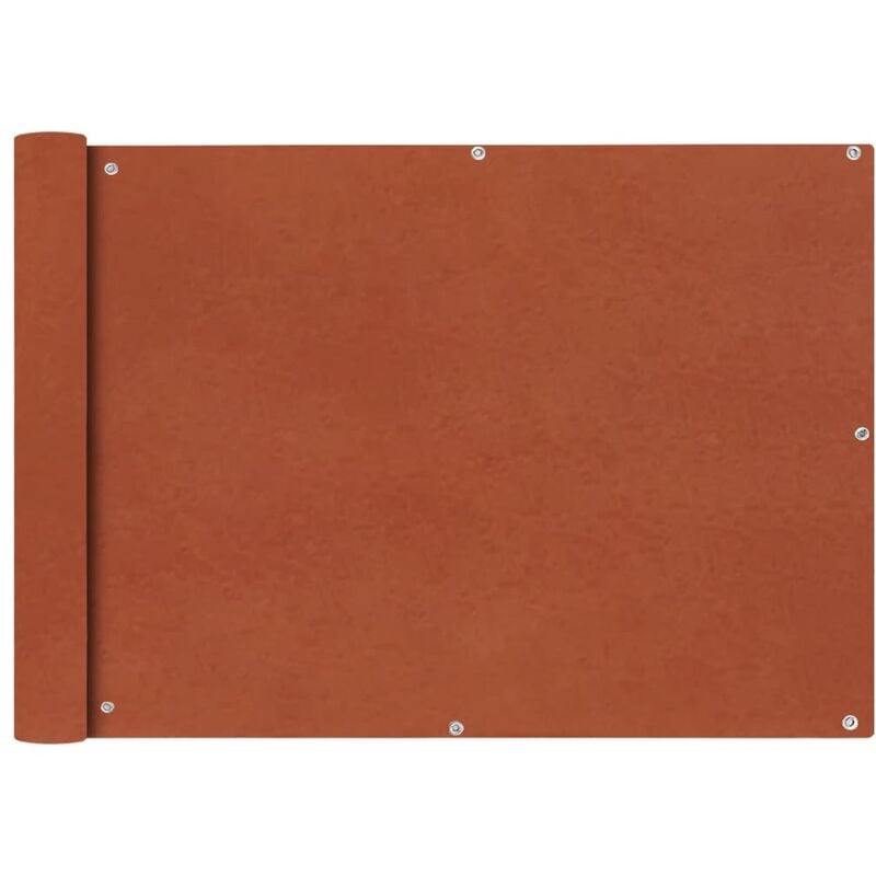 foto del prodotto paravento da balcone in tessuto oxford 75x600 cm terracotta vidaxl