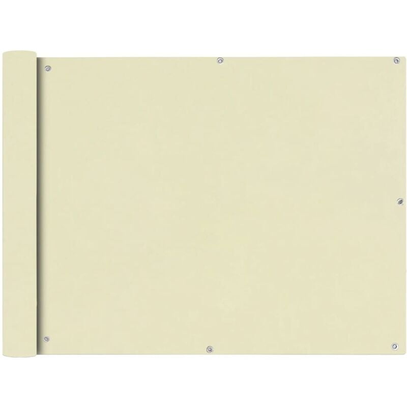 foto del prodotto paravento da balcone in tessuto oxford 90x400 cm crema vidaxl