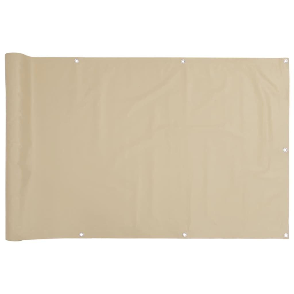 foto del prodotto paravento da balcone in tessuto oxford 90x600 cm beige cod mxl 7588