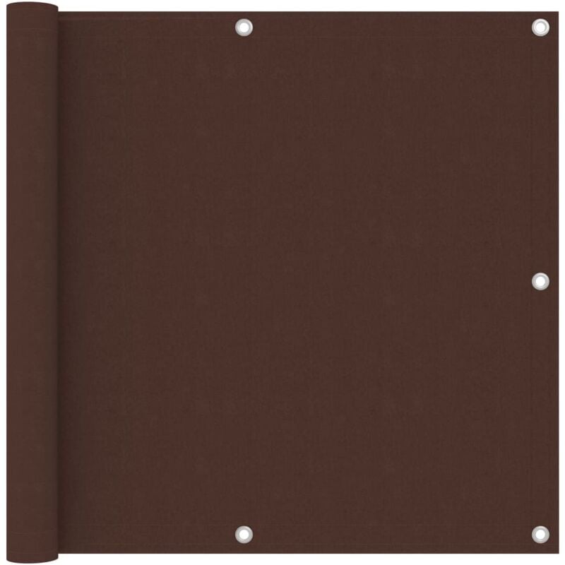 foto del prodotto paravento da balcone marrone 90x600 cm in tessuto oxford - vidaxl