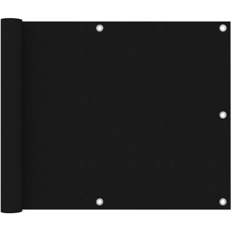 foto del prodotto paravento da balcone nero 75x600 cm in tessuto oxford vidaxl