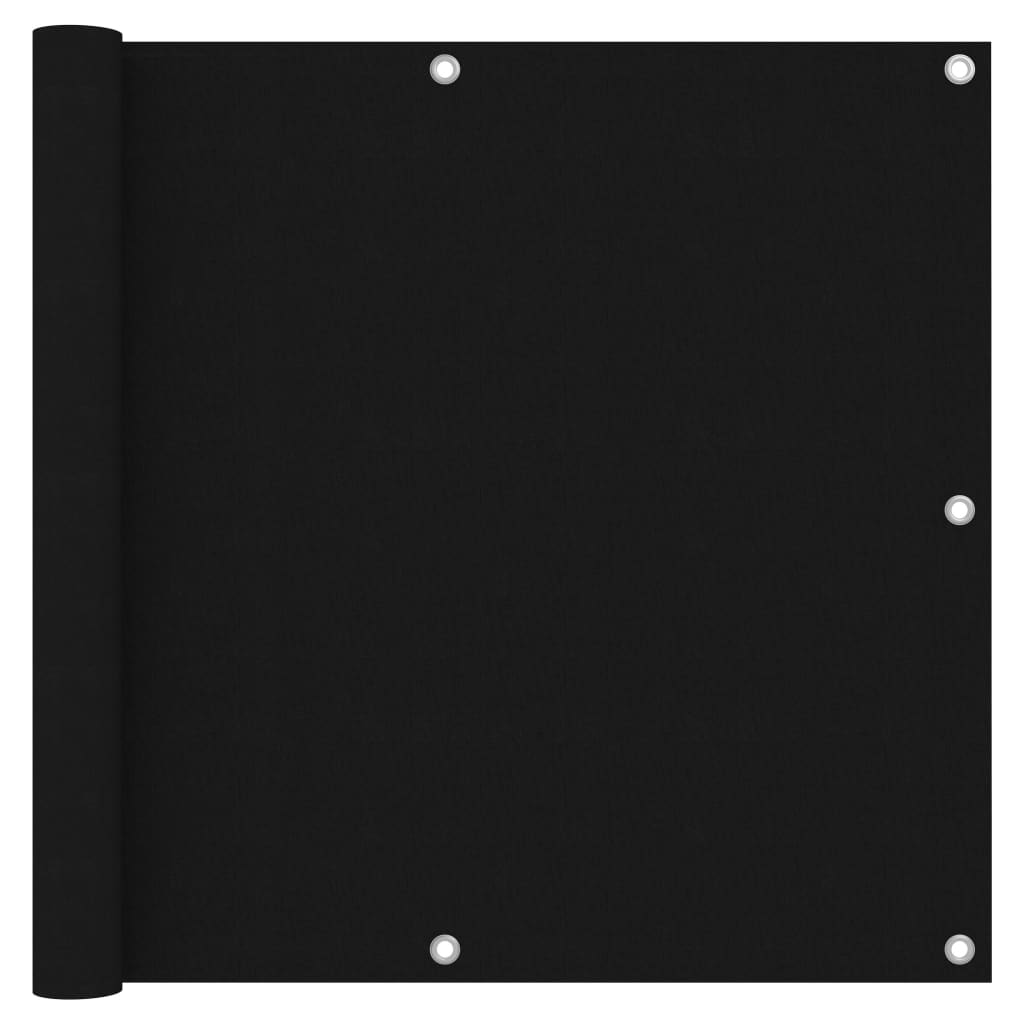 foto del prodotto paravento da balcone nero 90x500 cm in tessuto oxford cod mxl 53766