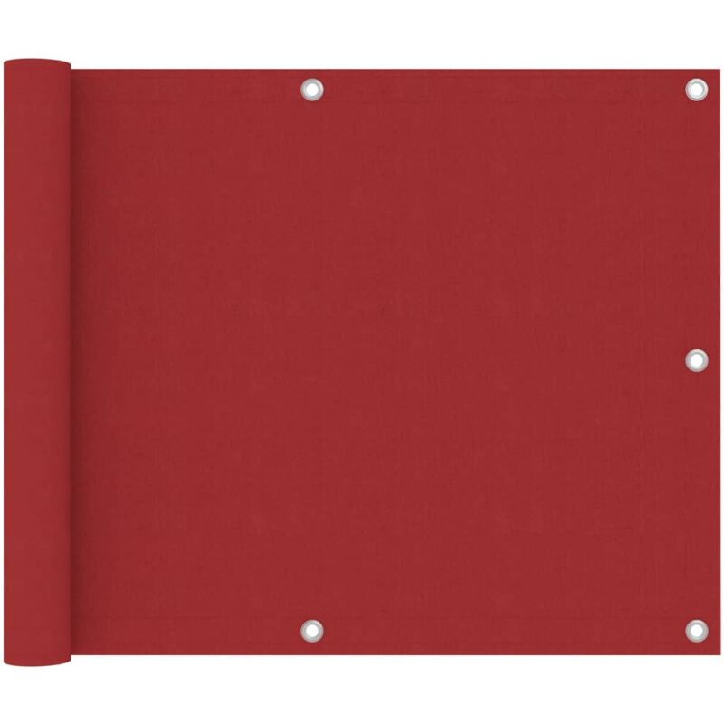 foto del prodotto paravento da balcone rosso 75x300 cm in tessuto oxford vidaxl
