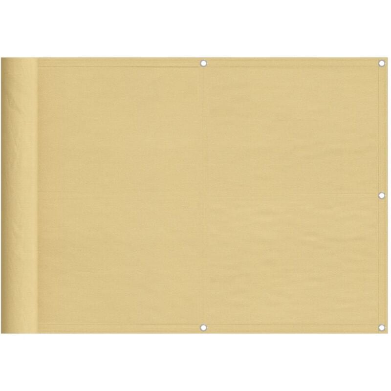 foto del prodotto paravento da balcone sabbia 75x800 cm 100 poliestere oxford vidaxl