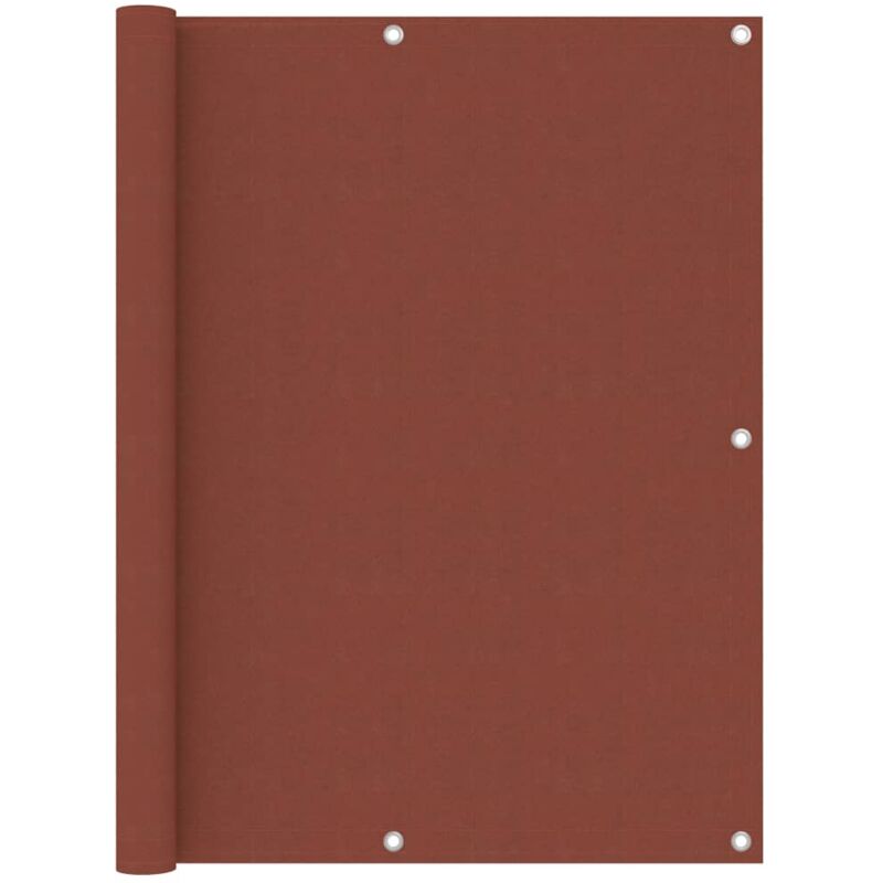 foto del prodotto paravento da balcone terracotta 120x500 cm tessuto oxford vidaxl