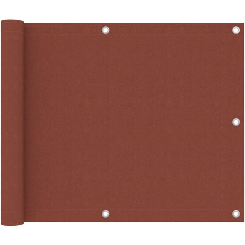 foto del prodotto paravento da balcone terracotta 75x500 cm tessuto oxford vidaxl