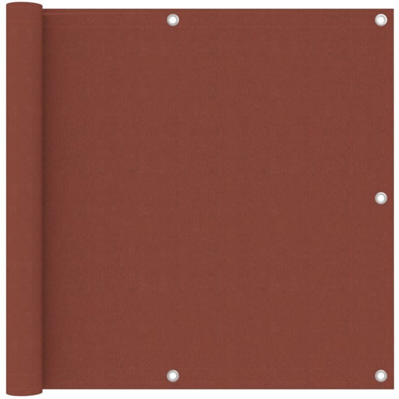 foto del prodotto paravento da balcone terracotta 90x500 cm tessuto oxford vidaxl
