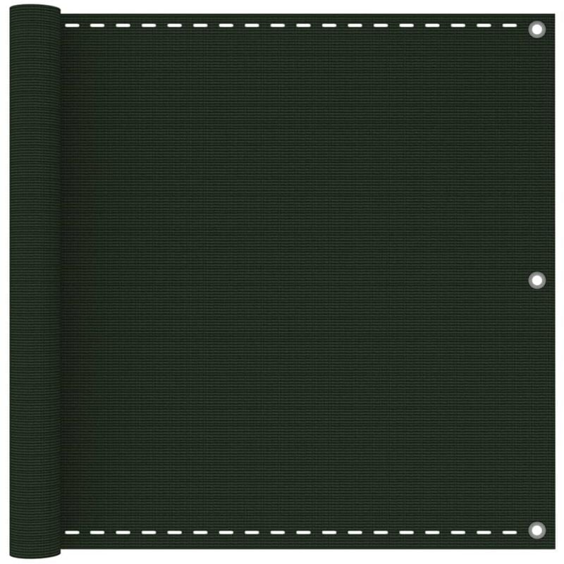 foto del prodotto paravento da balcone verde scuro 90x400 cm in hdpe vidaxl