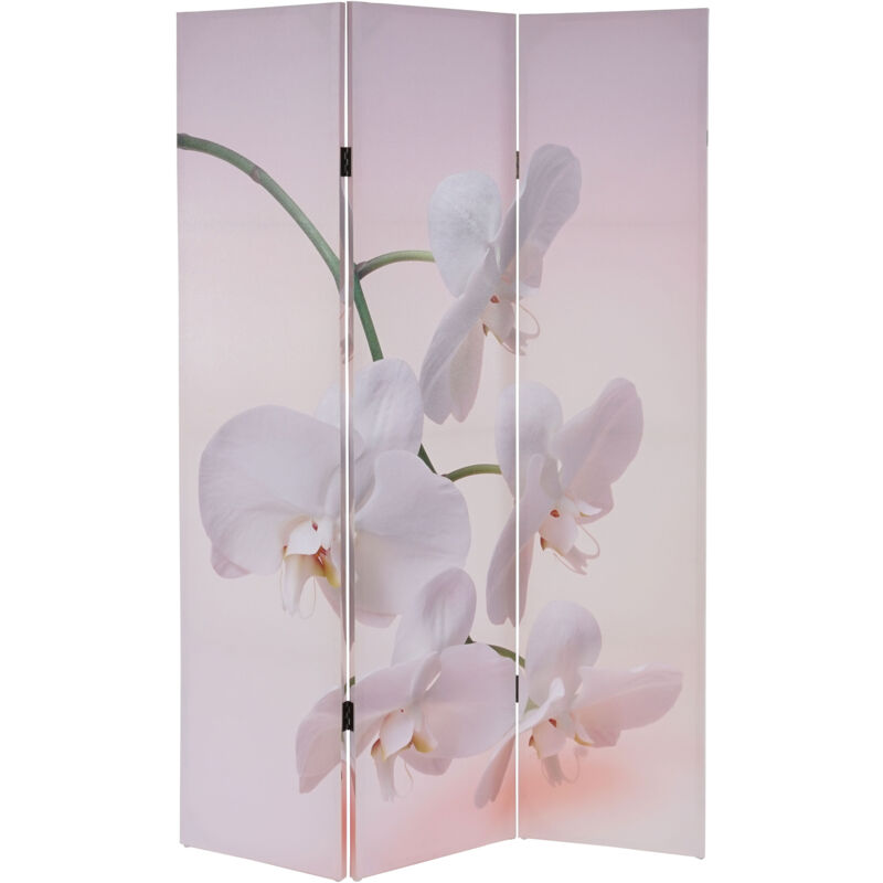 foto del prodotto paravento divisore doppia immagine 3 pannelli t233 120x180cm orchidee