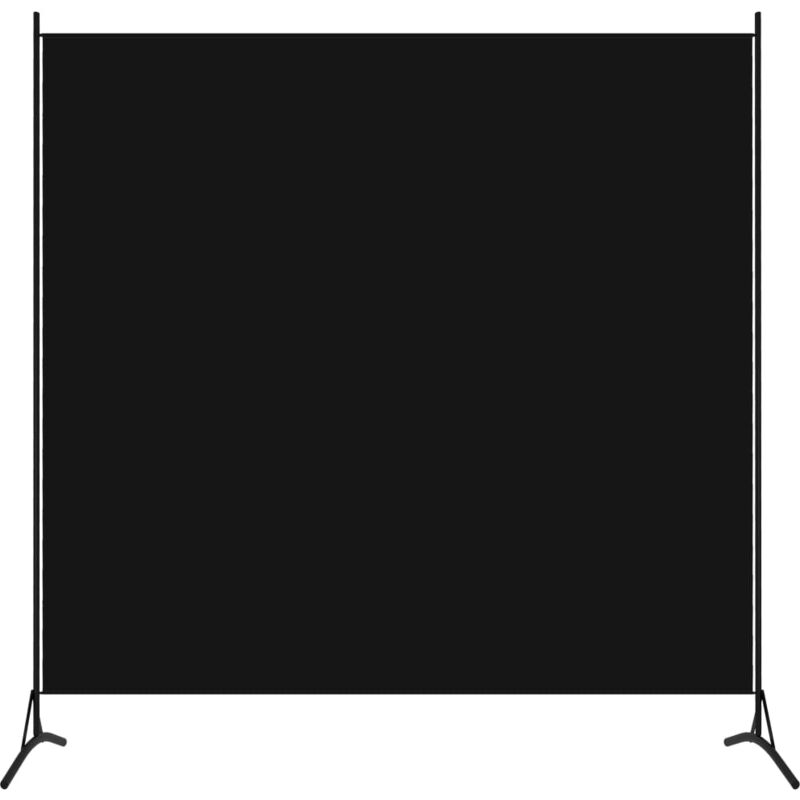 foto del prodotto paravento divisorio a 1 pannello ,separ per interni ed esterni nero 175x180 cm itd90875