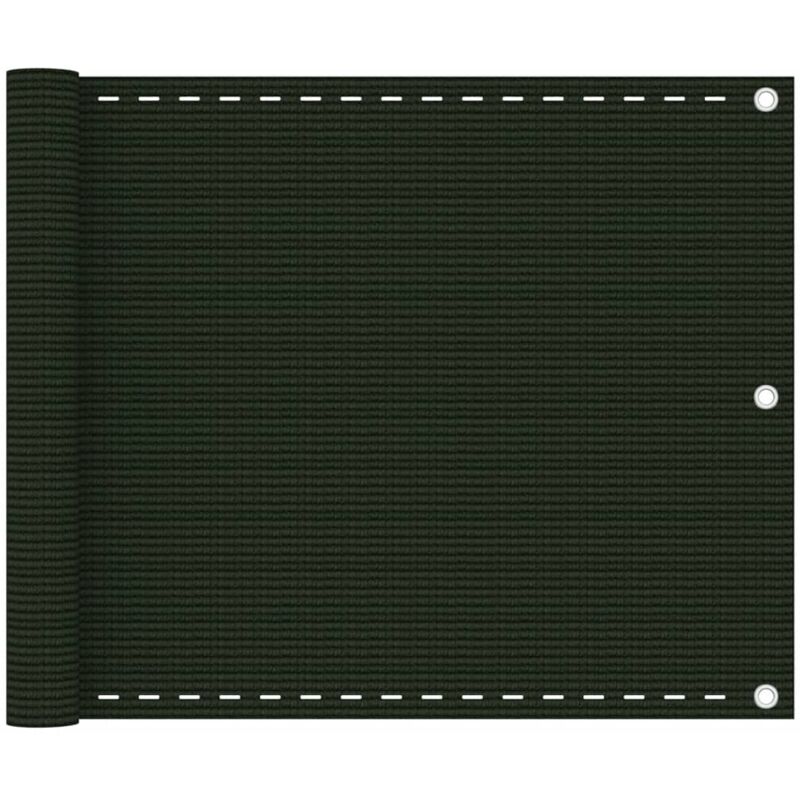 foto del prodotto paravento per balcone 75 x 500 cm hdpe verde scuro