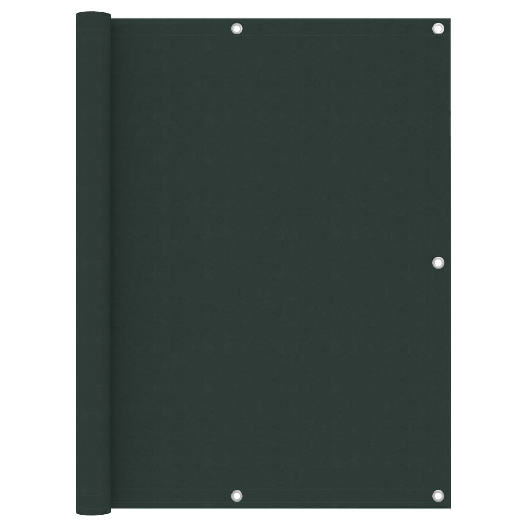 foto del prodotto paravento per balcone protezione privacy paravento verde scuro 120 x 300 cm tessuto oxford 02 0010431