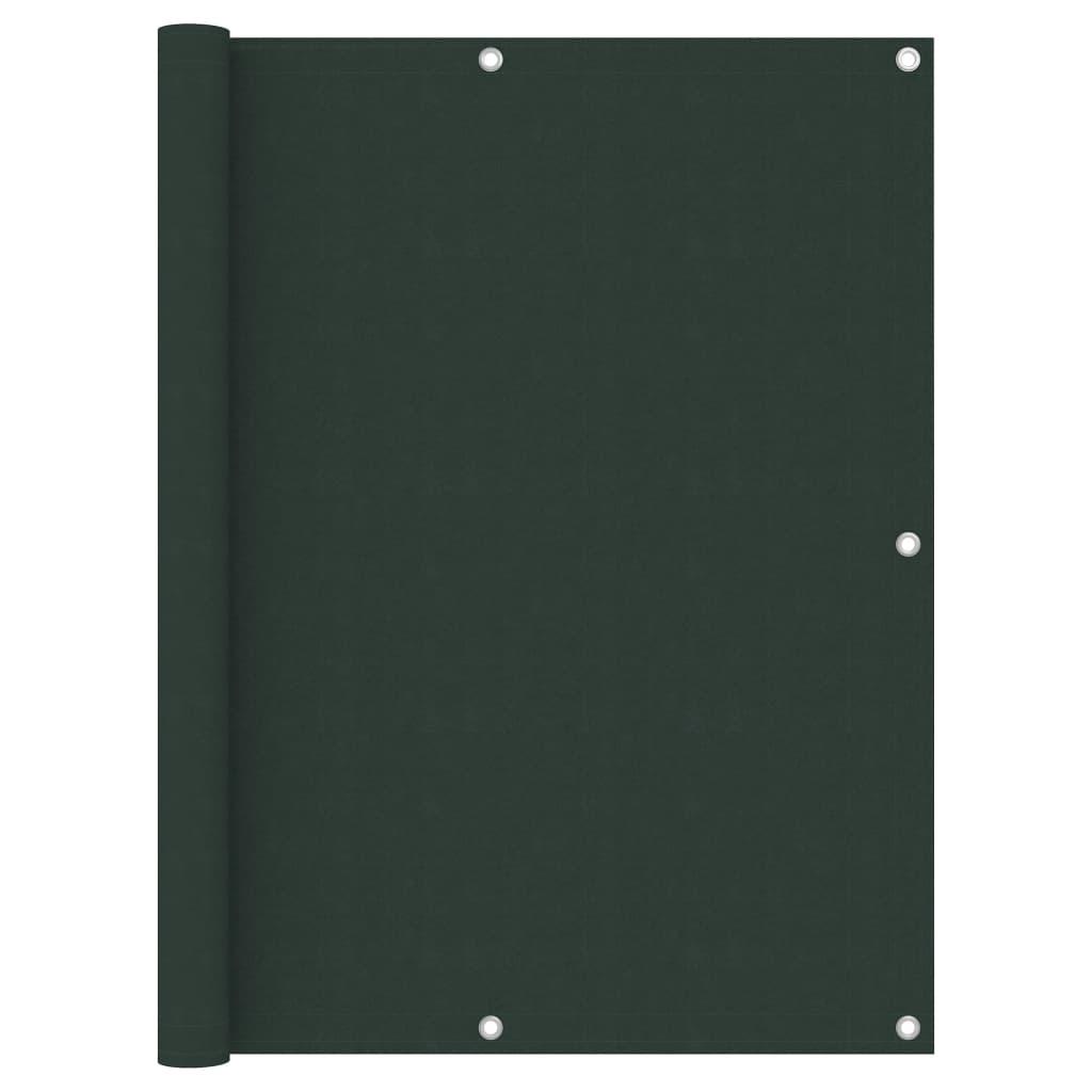 foto del prodotto paravento per balcone protezione privacy schermo privacy verde scuro 120 x 400 cm tessuto oxford 02 0010433