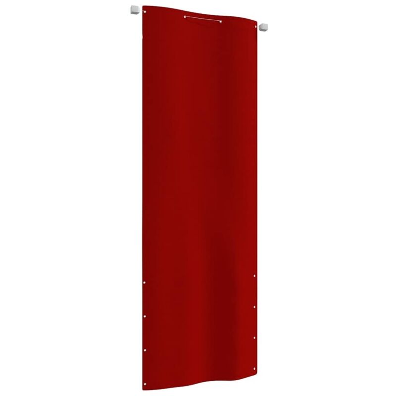 foto del prodotto paravento per balcone rosso 80x240 cm in tessuto oxford vidaxl