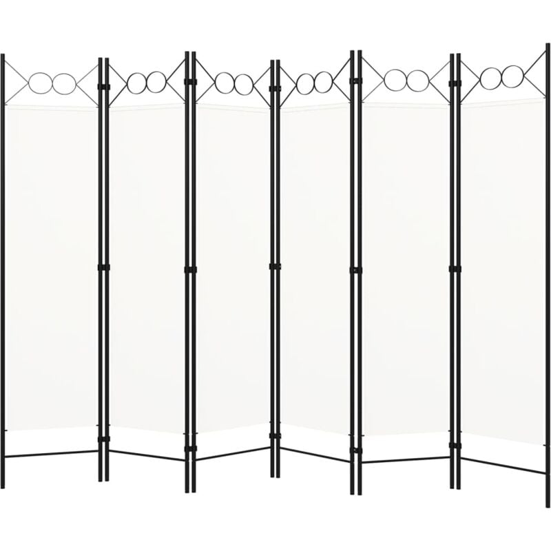 foto del prodotto paravento per la privacy con pannelli divisorio 240 x 180 cm vari colori colore bianco crema
