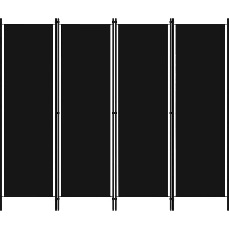 foto del prodotto paravento per la privacy indipendente divisorio 200 x 180 cm vari colori colore nero