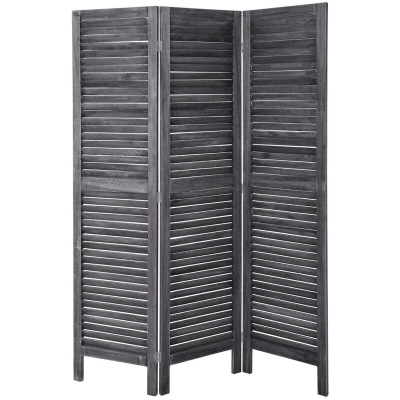 foto del prodotto paravento pieghevole in legno grigio h170cm atmosphera cr ateur d int rieur