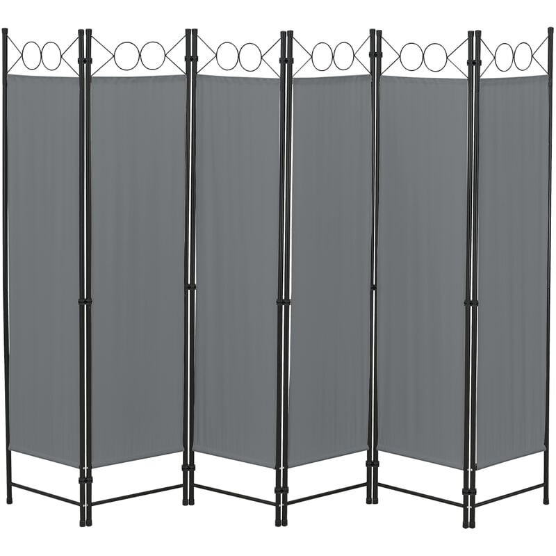 foto del prodotto paravento/separè decorativo per interni/balcone, 171 x 240 cm (axl) divisorio a 6 pannelli per camera da letto/studio medico - struttura pieghevole
