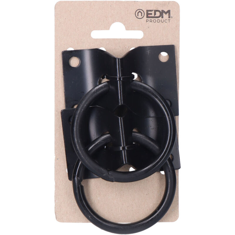 foto del prodotto parcheggio cani edm 85294 nero 70 x 45 mm distintivo anelli 2 unit 