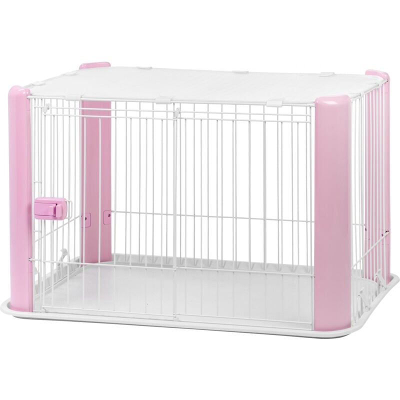 foto del prodotto parco, recinto, bruco, interno, porta scorrevole con serratura, ganci per un facile montaggio, ventilazione ottimale, per cani, cls 960, rosa iris