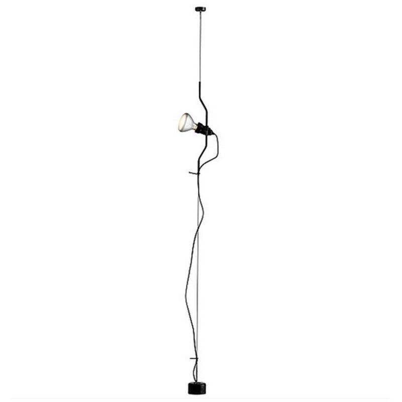 foto del prodotto parentesi lampada con dimmer, e27, 150 w, nero flos