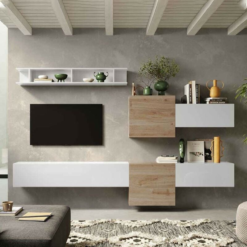 foto del prodotto parete attrezzata soggiorno comp 22 infinity cadiz bianco l.