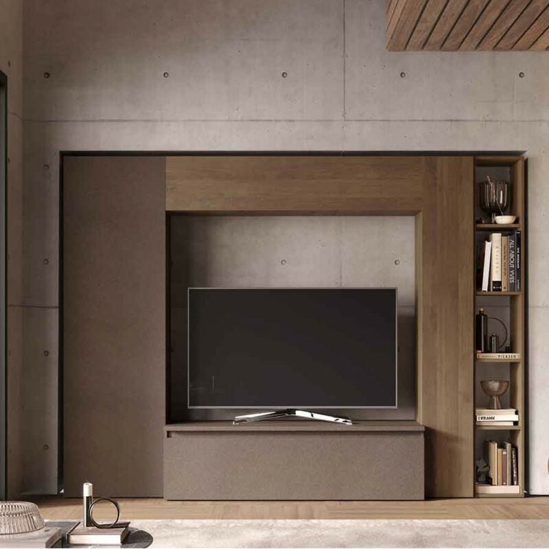 foto del prodotto parete attrezzata soggiorno comp 9 infinity bronzo mercure