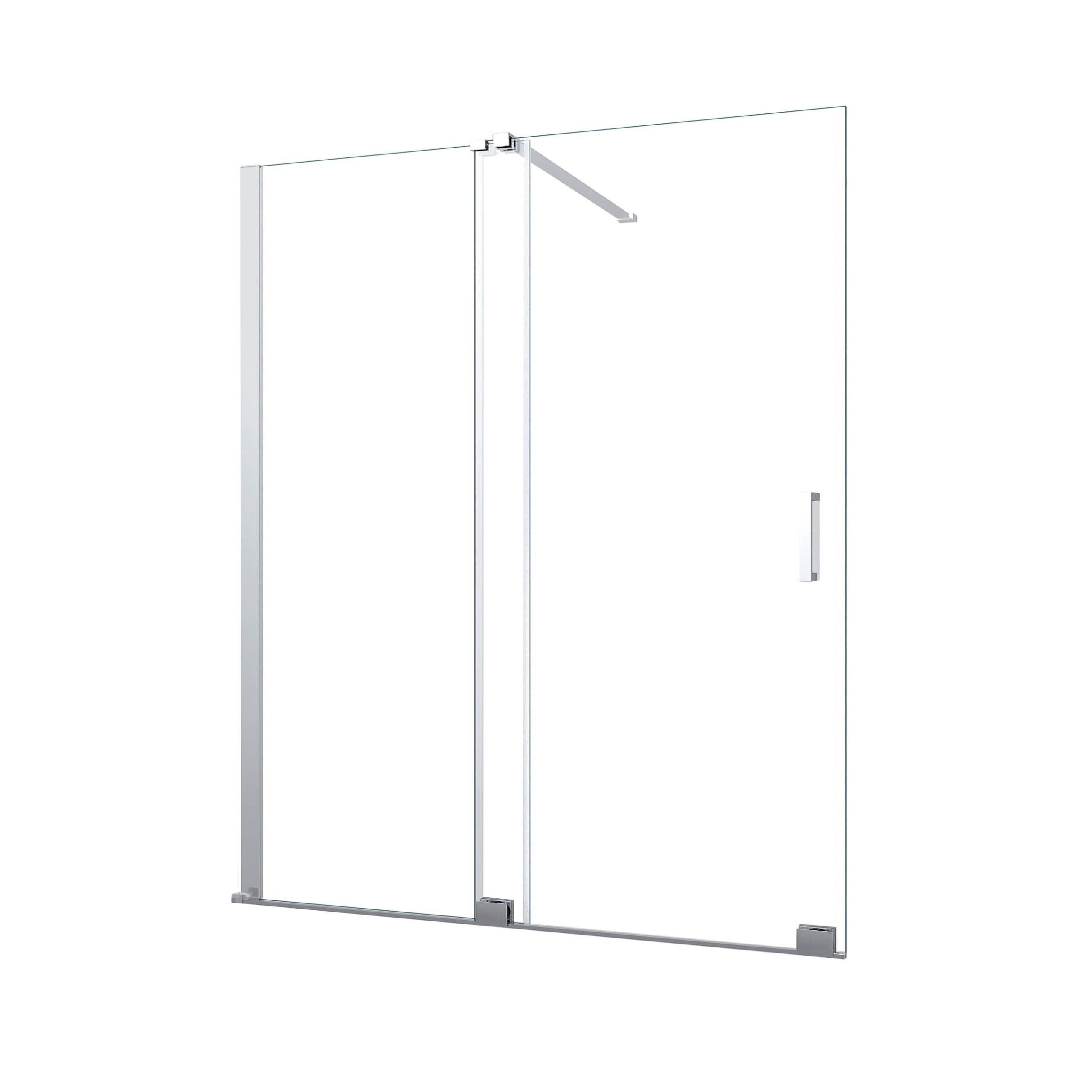 foto del prodotto parete doccia 8 mm walk in scorrevole reversibile altezza 200 cm.160 regolabile 156 160 cm