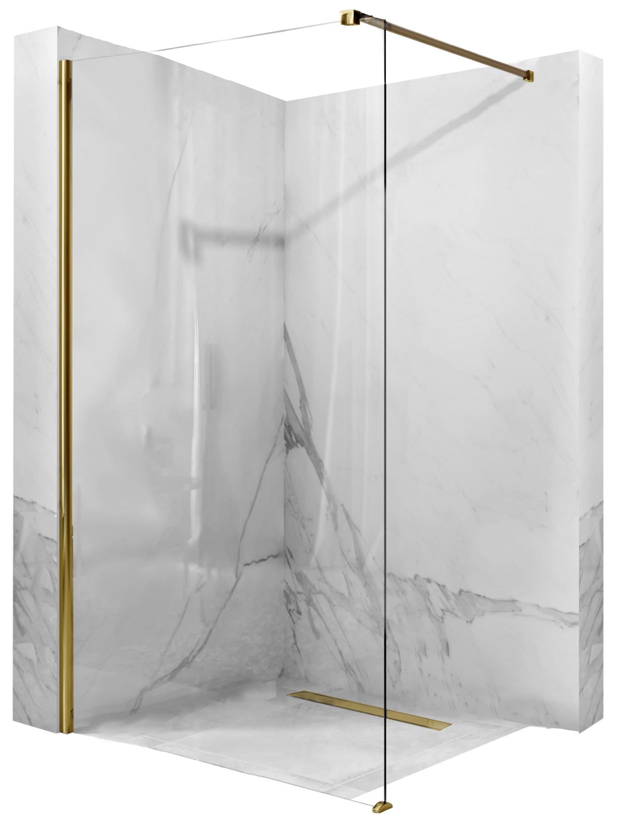 foto del prodotto parete doccia rea aero gold 120 walk in