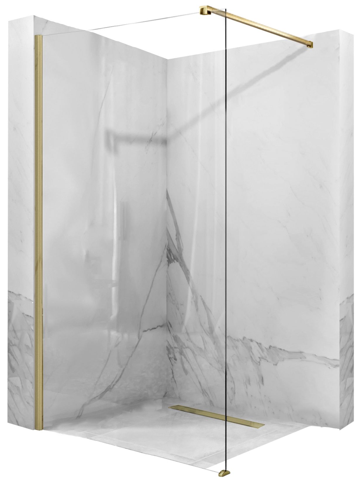 foto del prodotto parete doccia rea aero gold brush 100