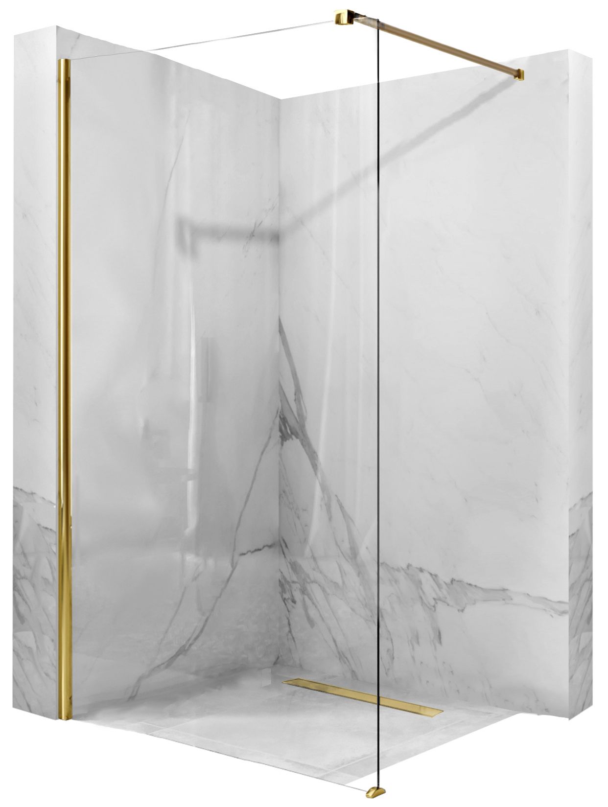 foto del prodotto parete doccia rea aero gold n 80 walk in