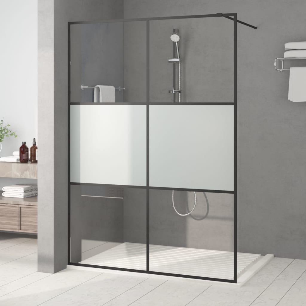 foto del prodotto parete doccia walk in 140x195 cm vetro semi smerigliato esg