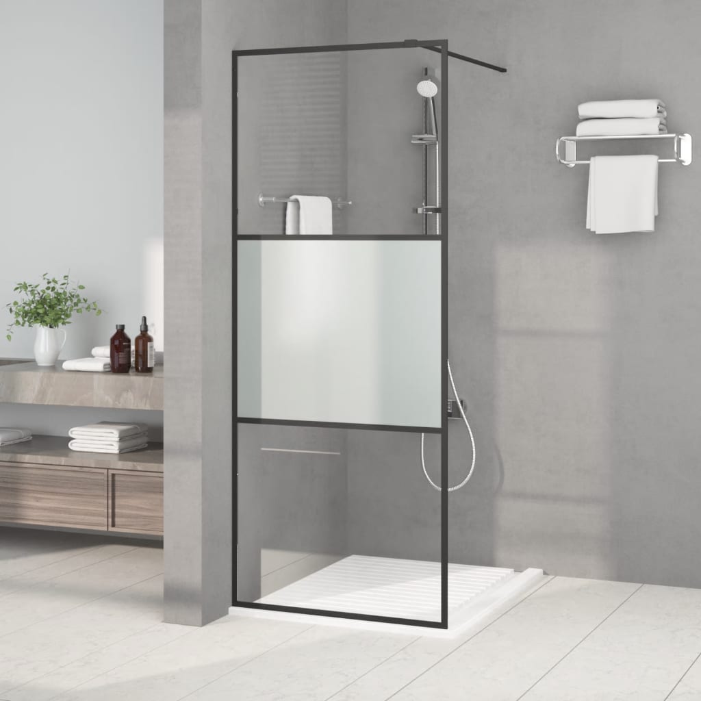 foto del prodotto parete doccia walk in 80x195 cm vetro semi smerigliato esg cod mxl 45661