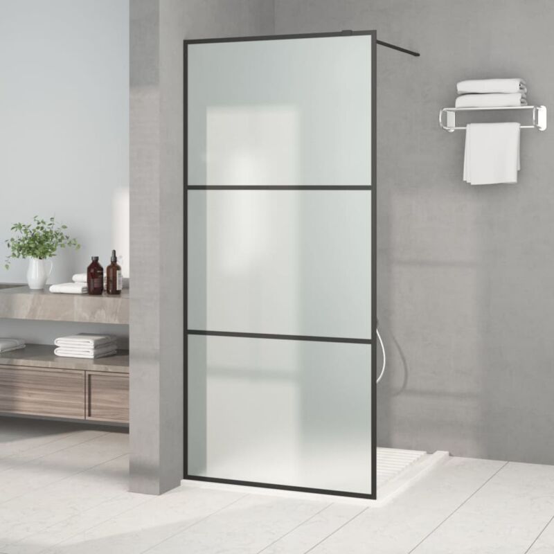 foto del prodotto parete doccia walk in 90x195 cm vetro smerigliato esg vidaxl