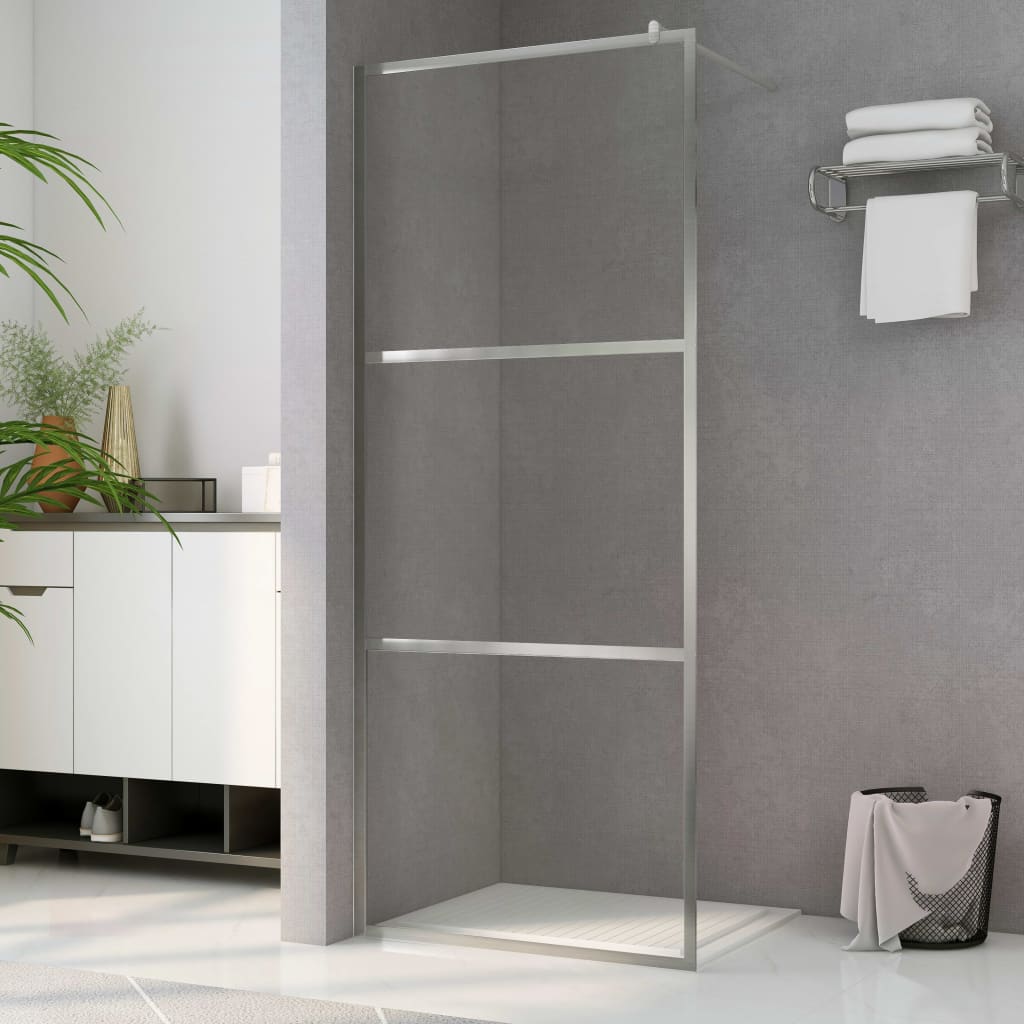 foto del prodotto parete per doccia walk-in in vetro trasparente esg 100x195 cm cod mxl 41633