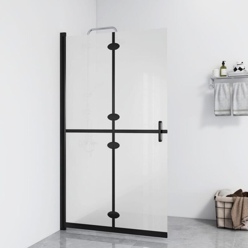 foto del prodotto parete per doccia walk in pieghevole in vetro esg 110x190 cm vidaxl 571826