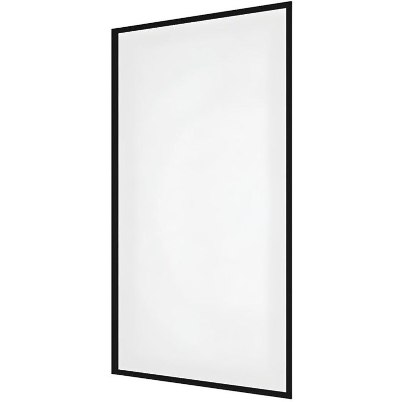 foto del prodotto parete per vasca da bagno 70 x 140 cm vetro temperato nero opaco stile industriale bradenton