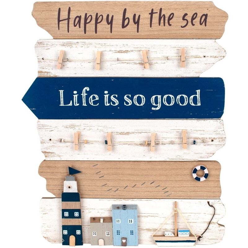 foto del prodotto parete piatto in legno segni d avvento murale piatti in legno multicolore 2x39x48cm 25655 signes grimalt