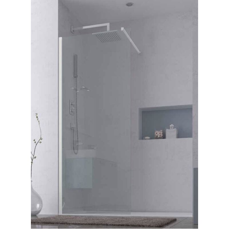 foto del prodotto parete walk in per box doccia in vetro temperato 6 mm 90 cm