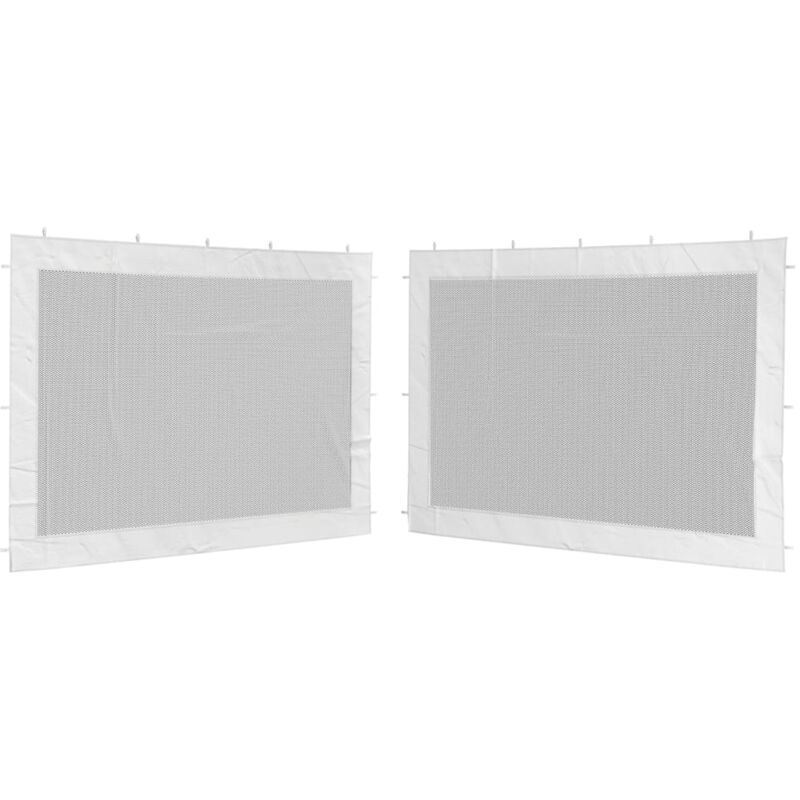 foto del prodotto pareti per tendostruttura 2 pz bianco e nero in rete vidaxl